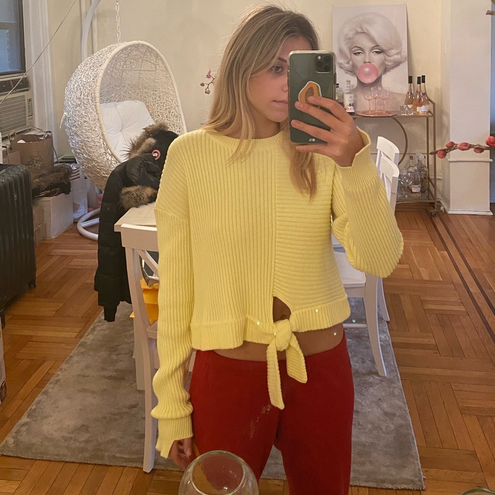 Yellow sweater